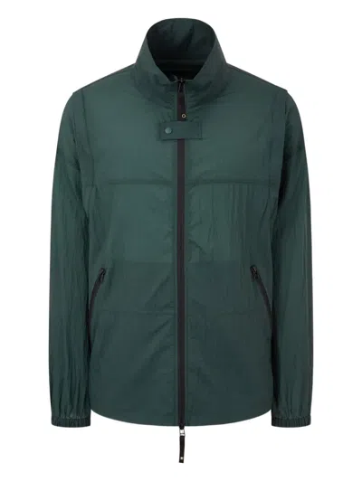 Studio Tomboy Zip-fastening Detachable-sleeve Jacket In Green