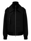 Studio Tomboy Zip-front Bomber Jacket In Black