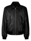 Studio Tomboy Zip-front Ribbed-cuff Jacket In Black