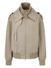 Studio Tomboy Zip-front Utility Jacket In Neutrals
