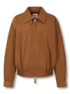 Studio Tomboy Zip-up Bomber Jacket In Brown