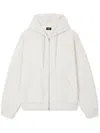 Studio Tomboy Zip-up Cotton Hoodie In Neutrals