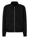 Studio Tomboy Zip-up Flap-pocket Jacket In Black