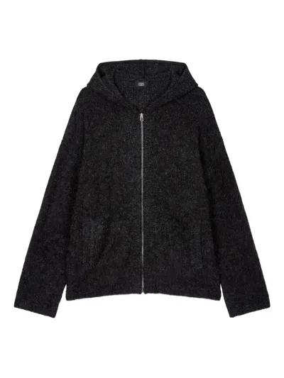 Studio Tomboy Zip-up Hoodie In Black