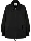 Studio Tomboy Zip-up Oversized Jacket In Black