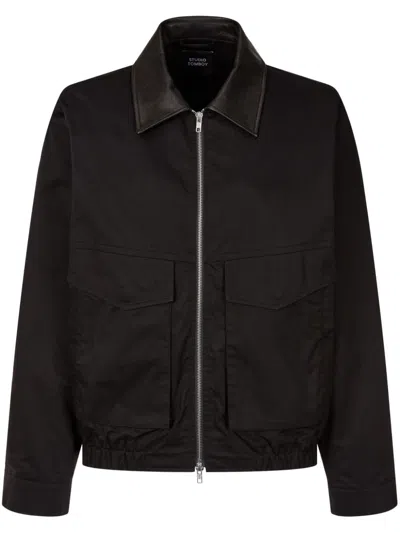 Studio Tomboy Zip-up Shirt Jacket In Black