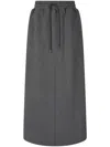 Studio Tomboy Zipped-slit Skirt In Grey