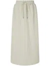 Studio Tomboy Zipped-slit Skirt In Neutrals