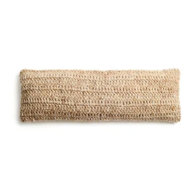 Studio Variously Cider Textured Neutral Brown Large Lumbar Pillow