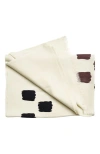 Studio Variously Dahlia Hand Embroidered Hand Woven Scarf In White