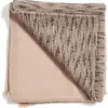 Studio Variously Flo Brown Merino Textured Handloom Throw
