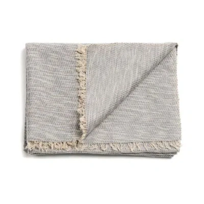 Studio Variously Forest Night Handwoven Neutral Cashmere Merino Scarf In Brown