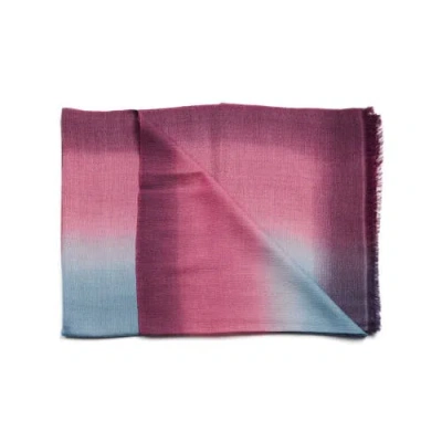 Studio Variously Iris Cashmere Merino Handwoven Scarf In Iris Haze