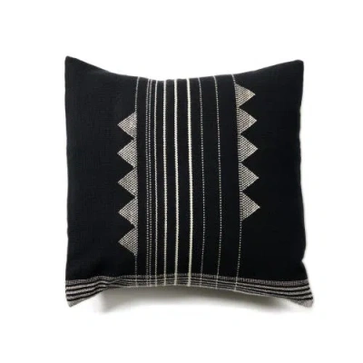 Studio Variously Kora Black Handloom Artisanal Pillow