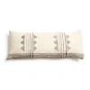 Studio Variously Kora White And Black Handloom Large Lumbar Pillow In White