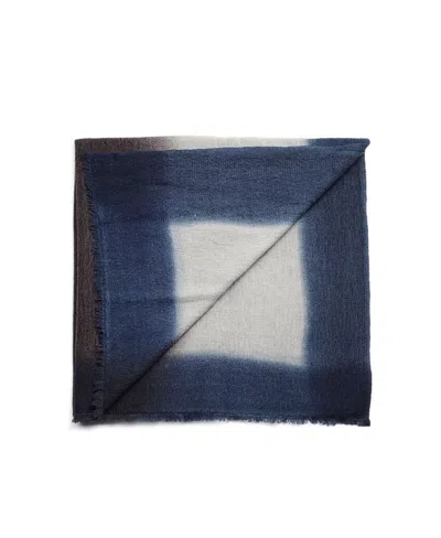 Studio Variously Moonstruck Handloom Handspun Merino Throw In Blue