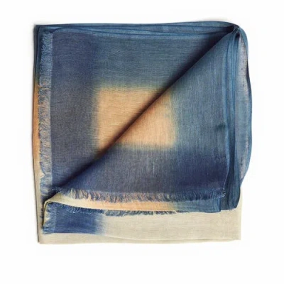 Studio Variously Oceana Beige Soft Linen Silk Handloom Scarf