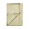 Studio Variously Sea Salt Pastel Green Hand Woven Hand Embroidered Silk Merino Classic Scarf