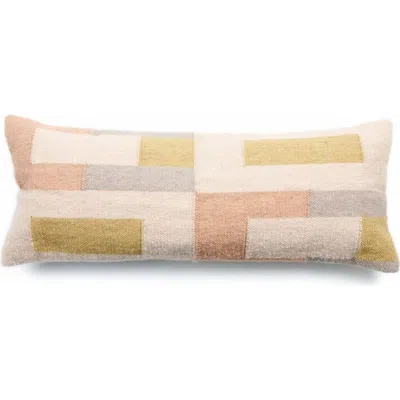 Studio Variously Shale Handloom Cotton Pillow In Sand