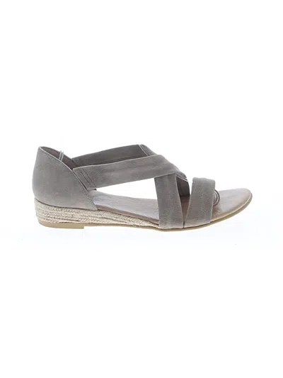 Pre-owned Studio Wedges In Brown