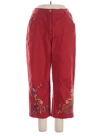 Pre-owned Studio West Casual Pants In Red