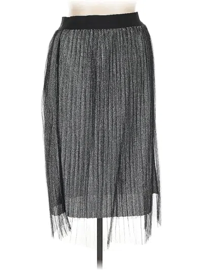 Pre-owned Studio West Casual Skirt In Silver