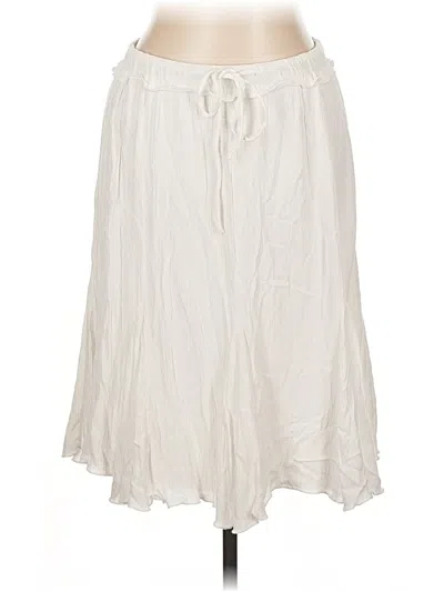 Pre-owned Studio West Casual Skirt In White
