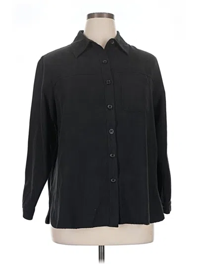 Pre-owned Studio Works 3/4 Sleeve Blouse In Black