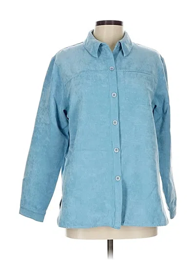 Pre-owned Studio Works 3/4 Sleeve Blouse In Blue