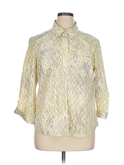 Pre-owned Studio Works 3/4 Sleeve Blouse In Ivory