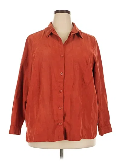 Pre-owned Studio Works 3/4 Sleeve Blouse In Orange