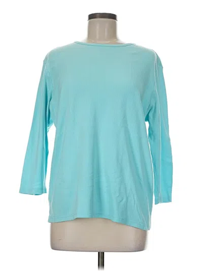 Pre-owned Studio Works 3/4 Sleeve T-shirt In Blue