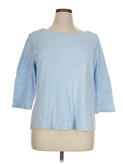 Pre-owned Studio Works 3/4 Sleeve T-shirt In Blue