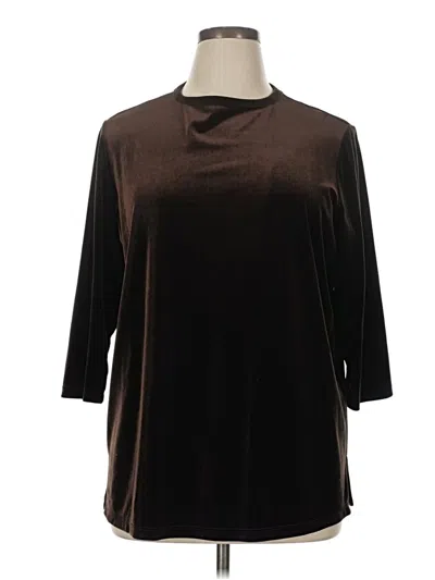 Pre-owned Studio Works 3/4 Sleeve T-shirt In Brown