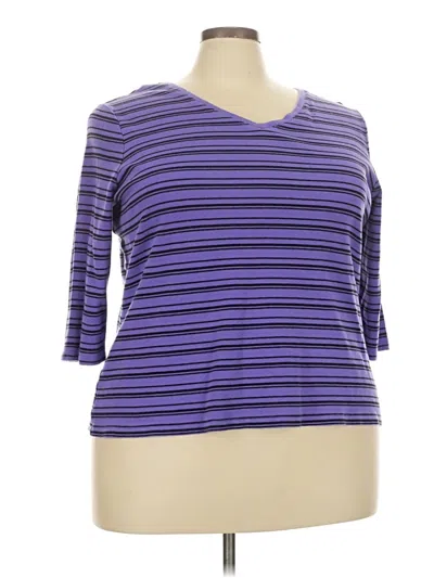 Pre-owned Studio Works 3/4 Sleeve T-shirt In Purple