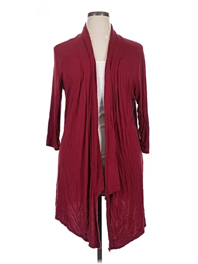 Pre-owned Studio Works Cardigan Sweater In Burgundy