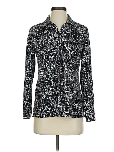 Pre-owned Studio Works Long Sleeve Blouse In Black