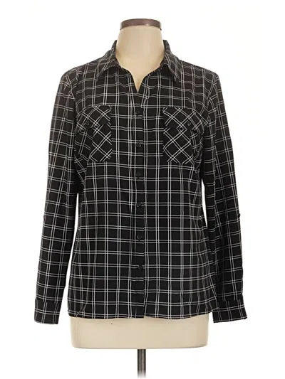 Pre-owned Studio Works Long Sleeve Blouse In Black