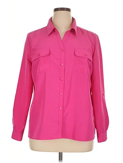 Pre-owned Studio Works Long Sleeve Blouse In Pink
