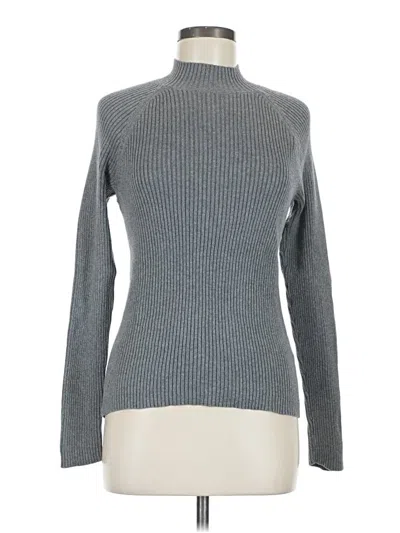 Pre-owned Studio Works Long Sleeve Top Gray Turtleneck Tops