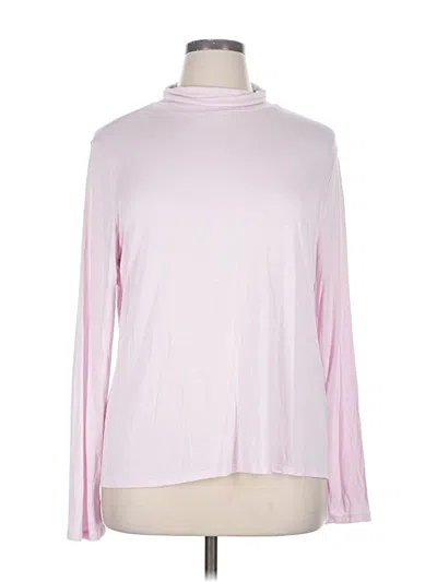 Pre-owned Studio Works Long Sleeve Turtleneck In Pink