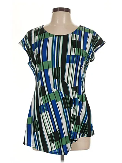 Pre-owned Studio Works Short Sleeve Blouse In Green