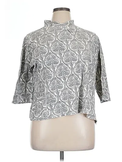 Pre-owned Studio Works Short Sleeve Turtleneck In Silver