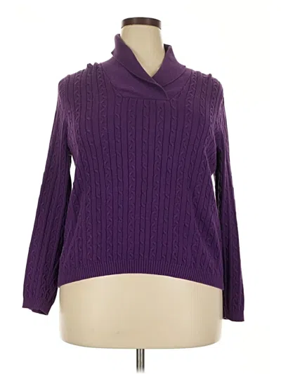 Pre-owned Studio Works Turtleneck Sweater In Purple
