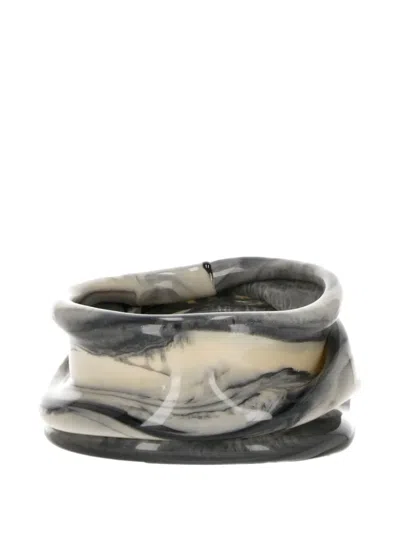 Studio X Medium Iris Marbled Vase (7cm X 15cm) In Neutral