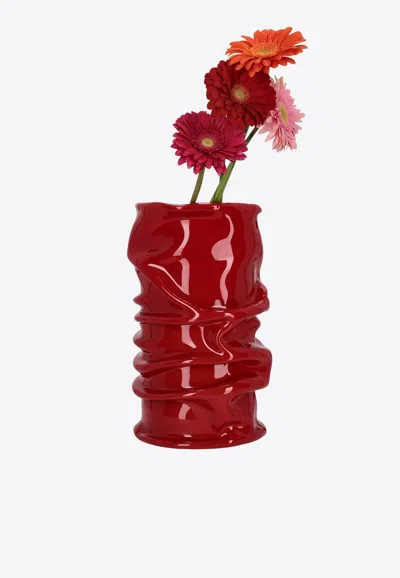 Studio X Medium Venus Sculpted Vase In Red