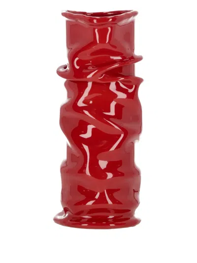 Studio X Venus Sculpted Vase In Red