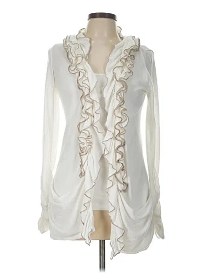 Pre-owned Studio Y Cardigan Sweater In Ivory