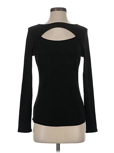 Studio Y Long Sleeve Turtleneck In Black