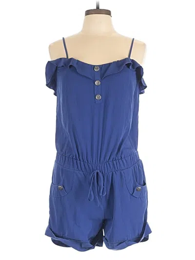 Pre-owned Studio Y Romper In Blue